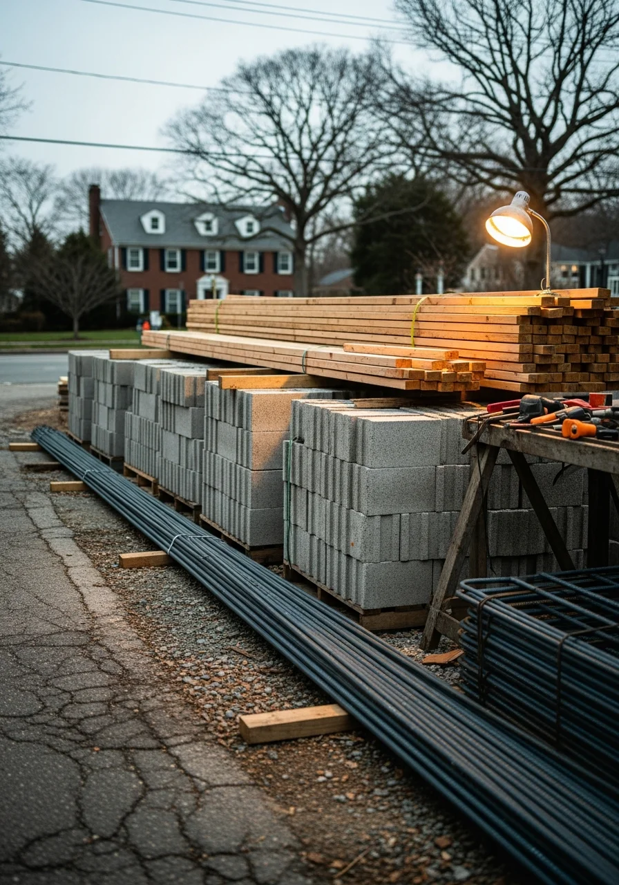 Contractor team with equipment ready to serve Central Jersey communities.
