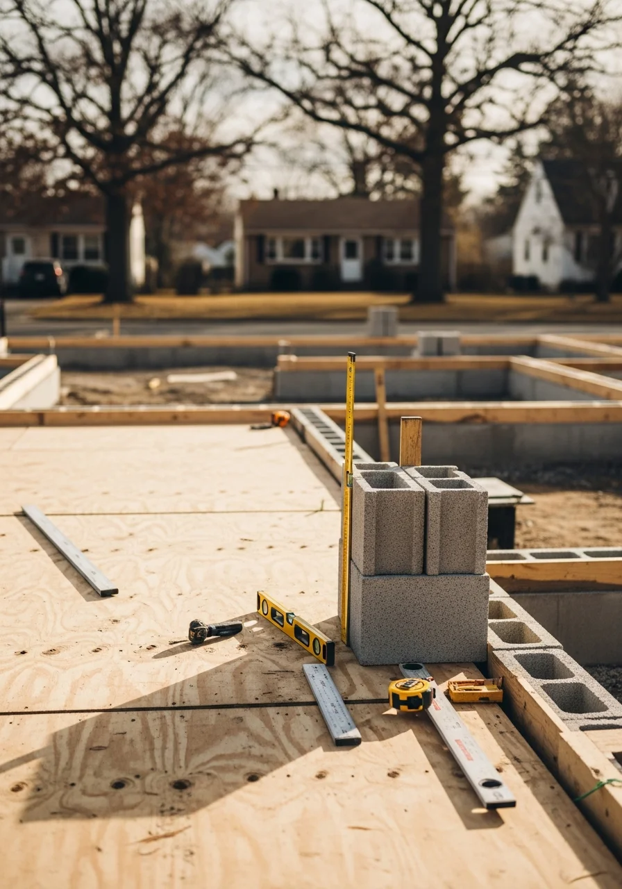 Contractor team in professional gear at a North Brunswick work site.